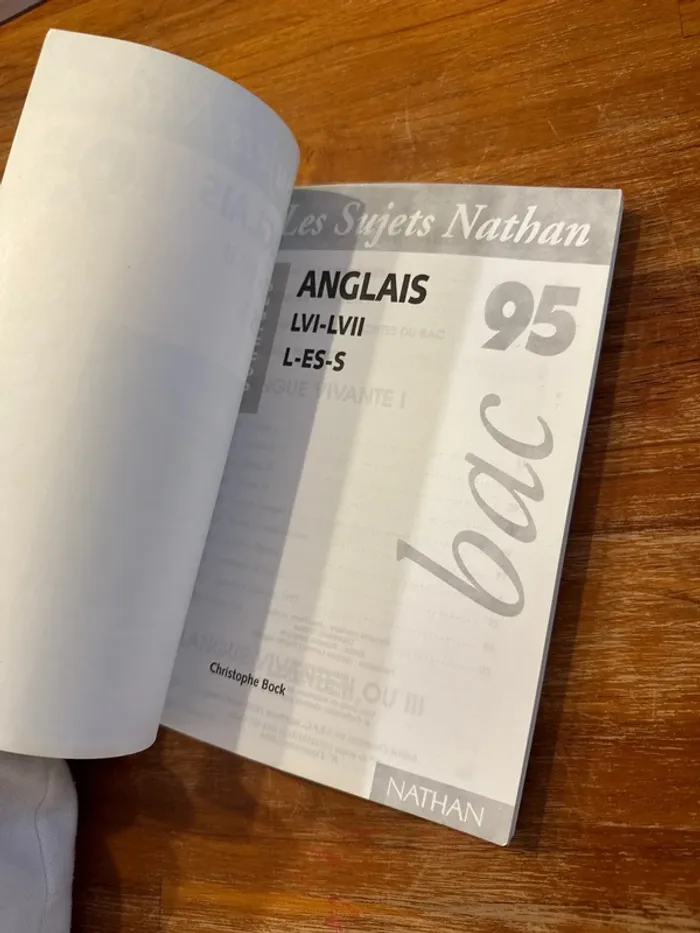 Livre les sujets Nathan anglais bac 95 - photo numéro 5