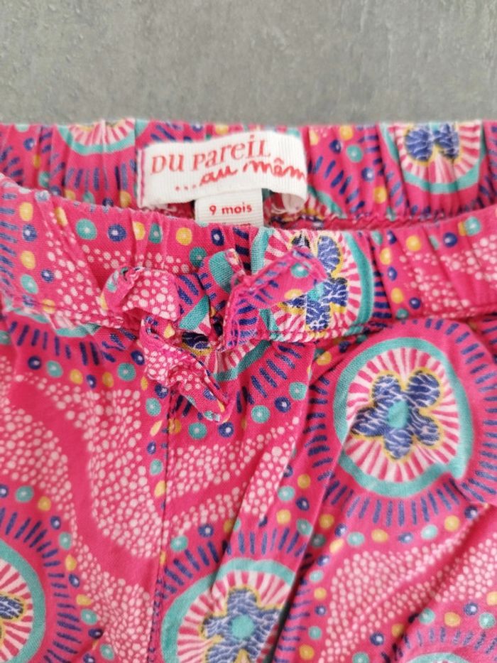 Pantalon fluide fushia à motifs colorés - photo numéro 2