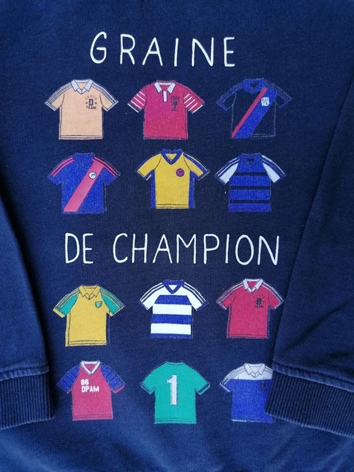 Sweat DPAM - 3 ans - Marine - photo numéro 2