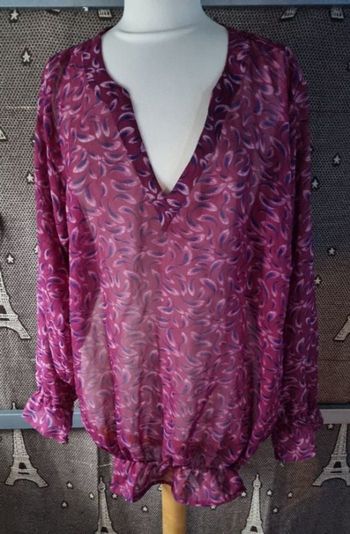 Blouse transparente à motifs 54-56