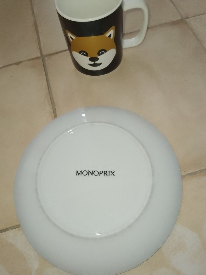 Mug et assiette chat - photo numéro 2