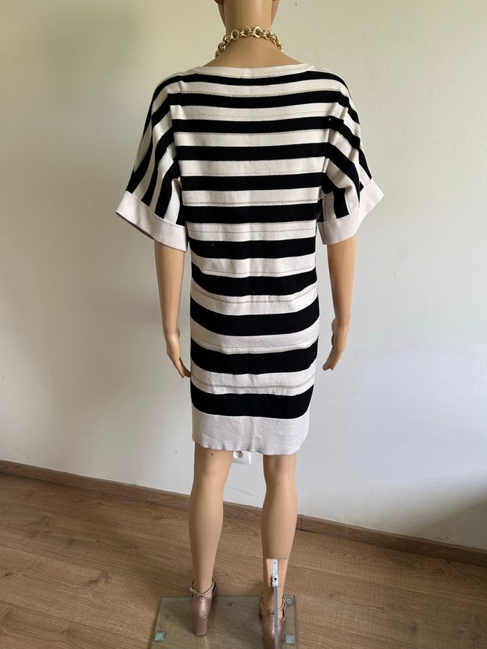 Robe pull beige et noire Morgan taille M bon état (léger défaut) - photo numéro 6