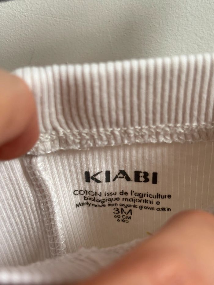 Legging blanc Kiabi 3 mois - photo numéro 3