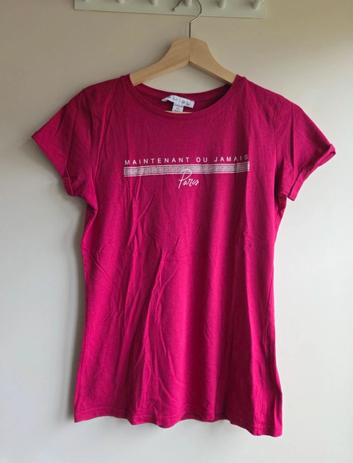 T-shirt fuchsia - Amisu taille XS