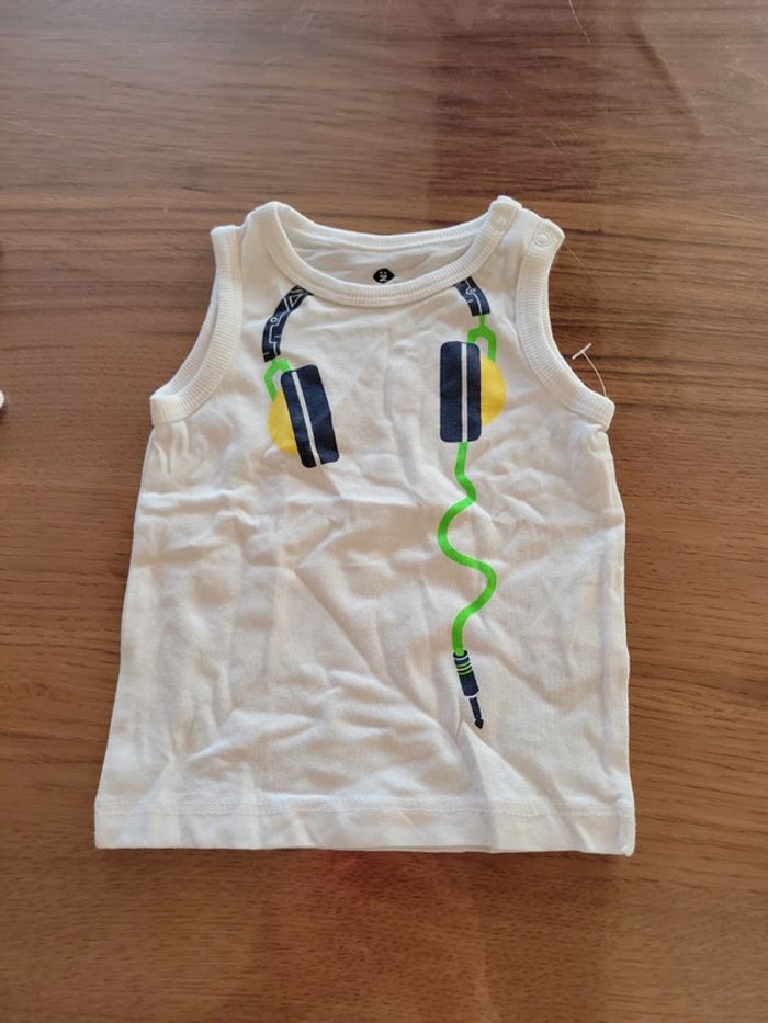 Lot de 4 tee-shirts manches courtes et 2 débardeurs garçon 3 mois - photo numéro 12