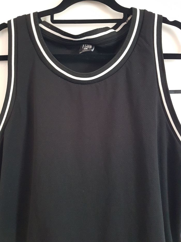 Débardeur homme noir et blanc. FSBN. Taille XL. - photo numéro 2