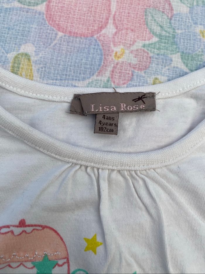 Très beau haut pull teeshirt manches longues 4 ans - photo numéro 3