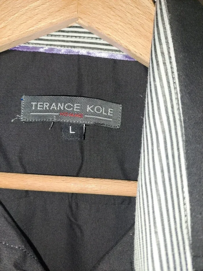 Chemise neuve homme noire Terance Kole L - photo numéro 3