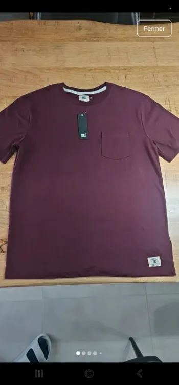 Tee shirt manches courtes DC shoes neuf avec etiquette taille S