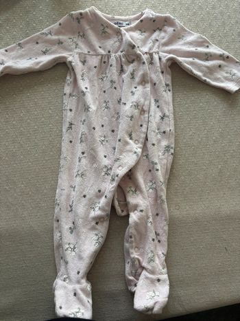 Pyjama velour bébé fille