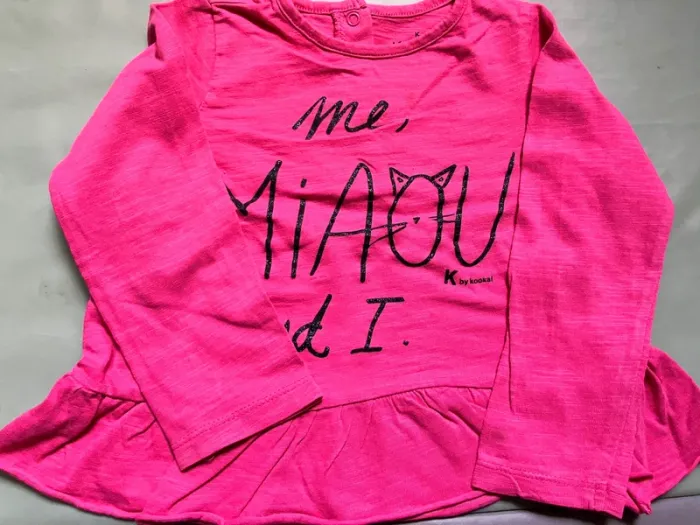 Lot de 4 t-shirts ML en coton 24mois (86cm) - photo numéro 2