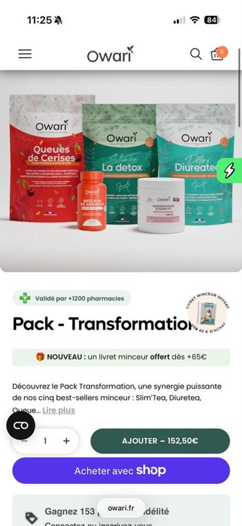 Owari pack transformation