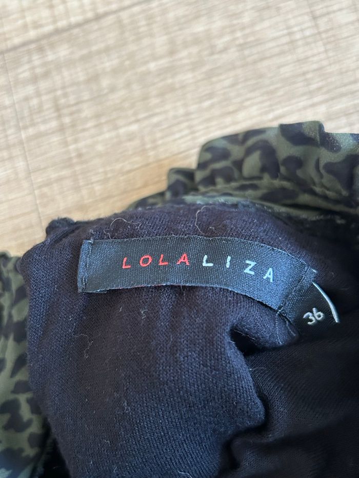 Blouse verte foncée et noire LolaLiza taille 36 jamais portée - photo numéro 9