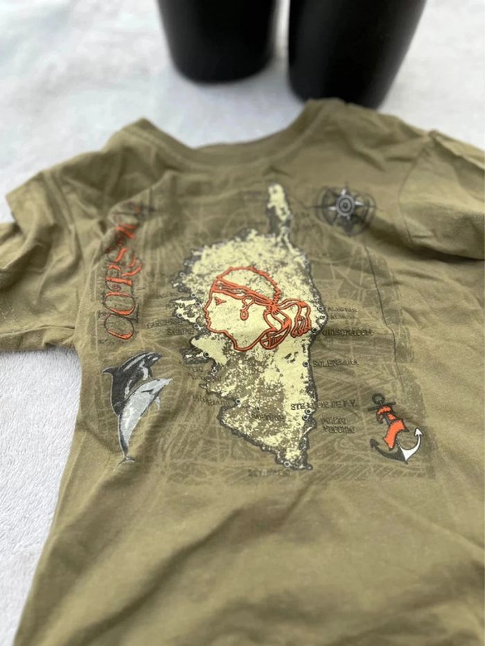 T shirt corsica vert taille 5/6 ans - photo numéro 4