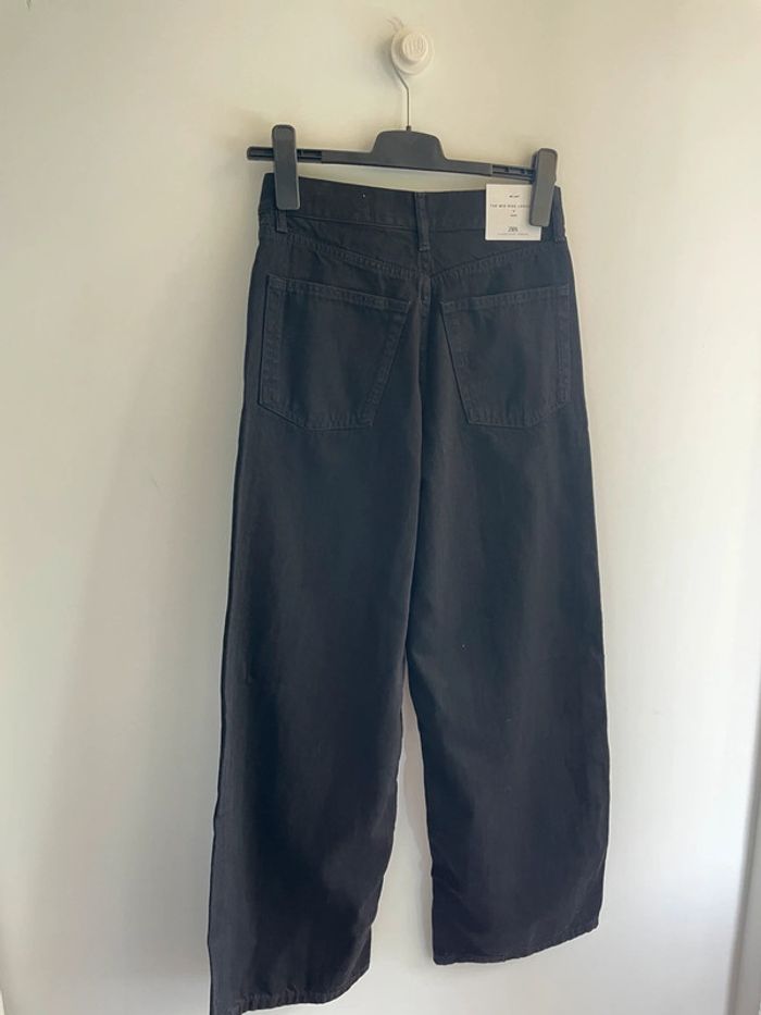 Jean noir large Zara neuf taille 34 - photo numéro 4