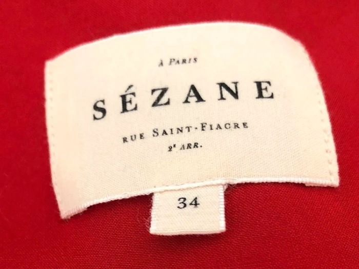 Robe Sézane rouge à fleurs 🌺 - photo numéro 8