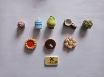 Lot de 9 fèves thème pâtisserie/gastronomie