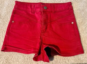 Short en jean rouge T34 Jennyfer