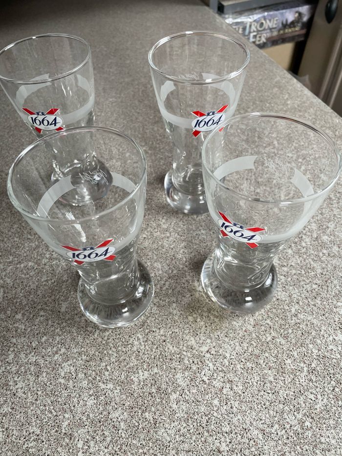 Lot de 4 verres 1664 Neufs - photo numéro 2