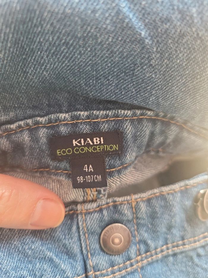 Salopette short jean - photo numéro 3