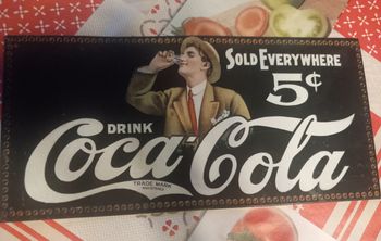 Plaque en métal Coca-Cola
