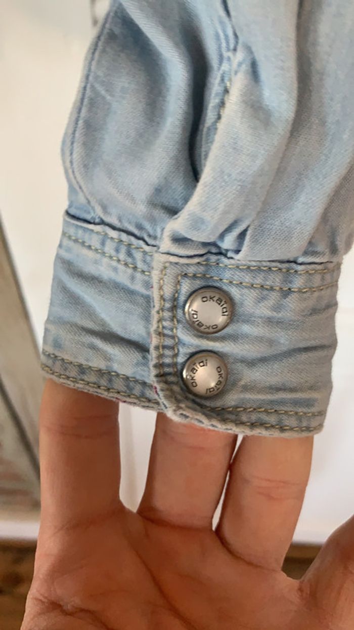Chemise en jeans Okaïdi taille six ans - photo numéro 7