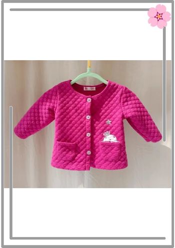 Gilet rose DPAM 6mois