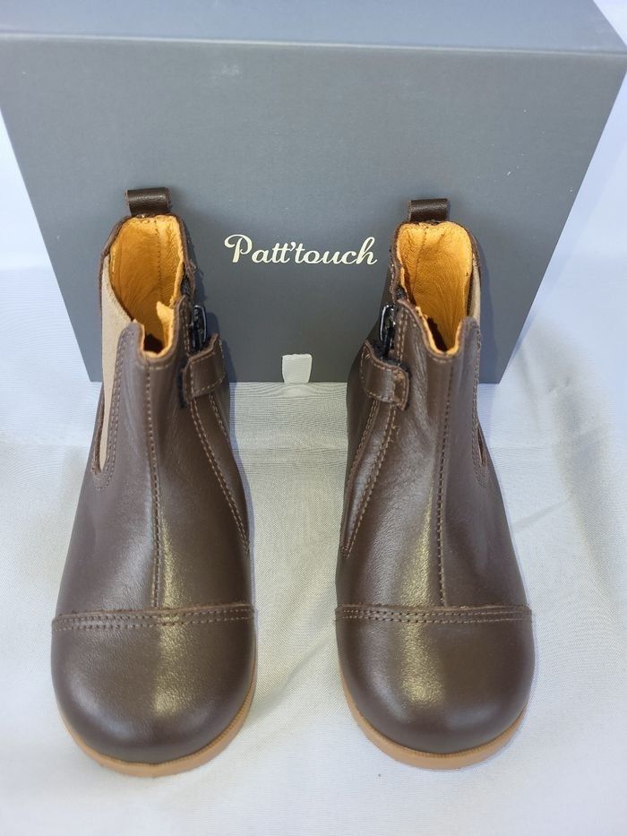 Chaussures bottines garçon en cuir marron Point 23 Made in France 🇨🇵 - photo numéro 5