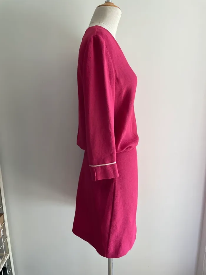 Robe fuchsia framboise Maje T.2 - photo numéro 3