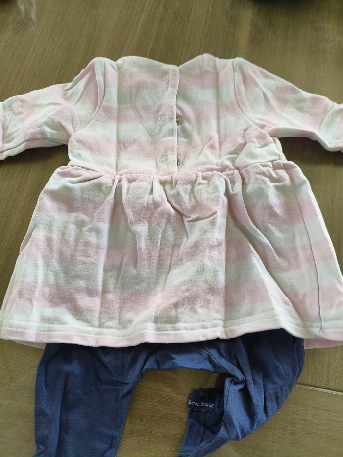Robe / ensemble bébé fille 1m - photo numéro 4