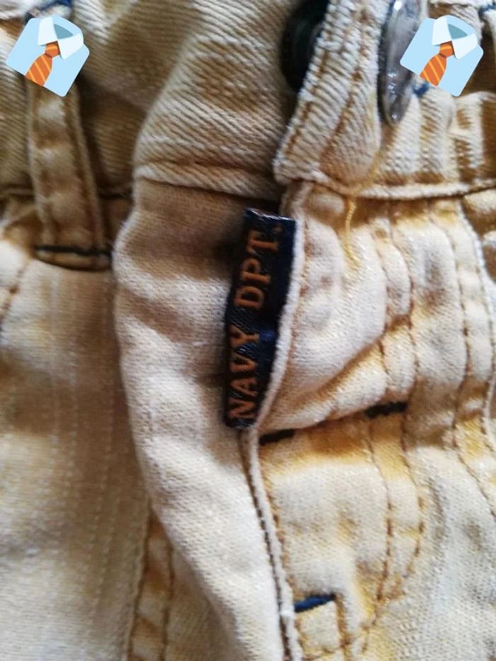Jean Beige à Bouton Braguette "Kid Kanai" - Taille 24 Mois - photo numéro 4