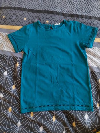 Tee-shirt 10 ans bleu canard
