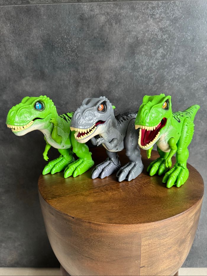 Lot de 3 Dinosaures T-rex Robo Alive - photo numéro 2