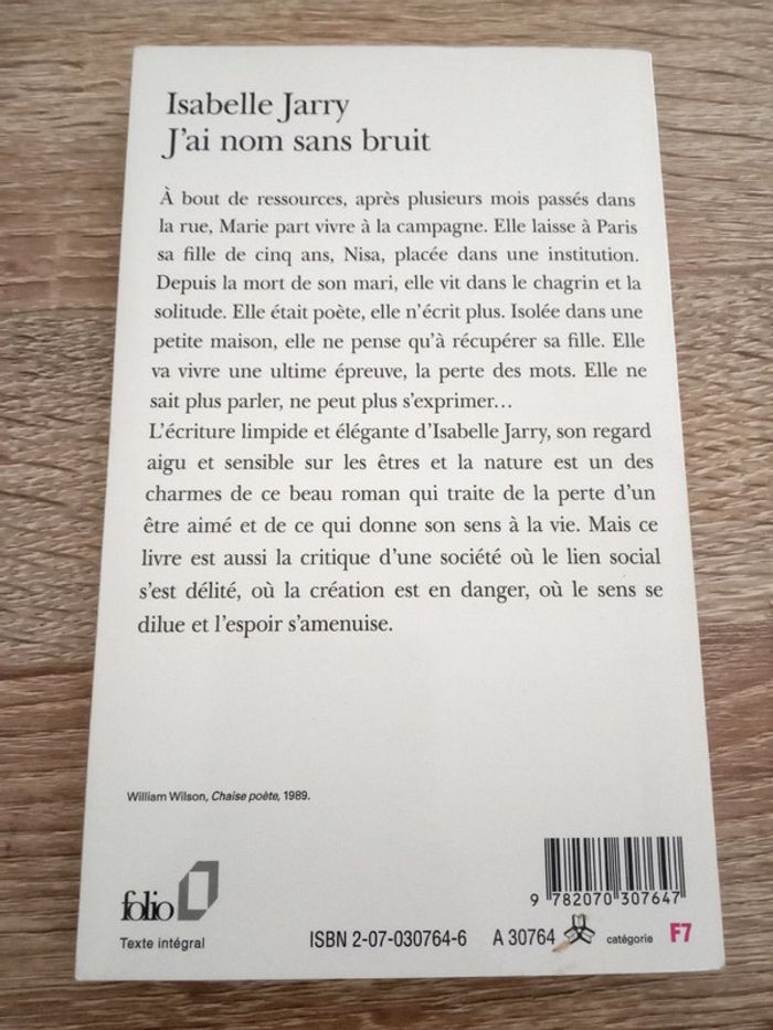 Isabelle Jarry 🪅 J'ai nom sans bruit - photo numéro 2