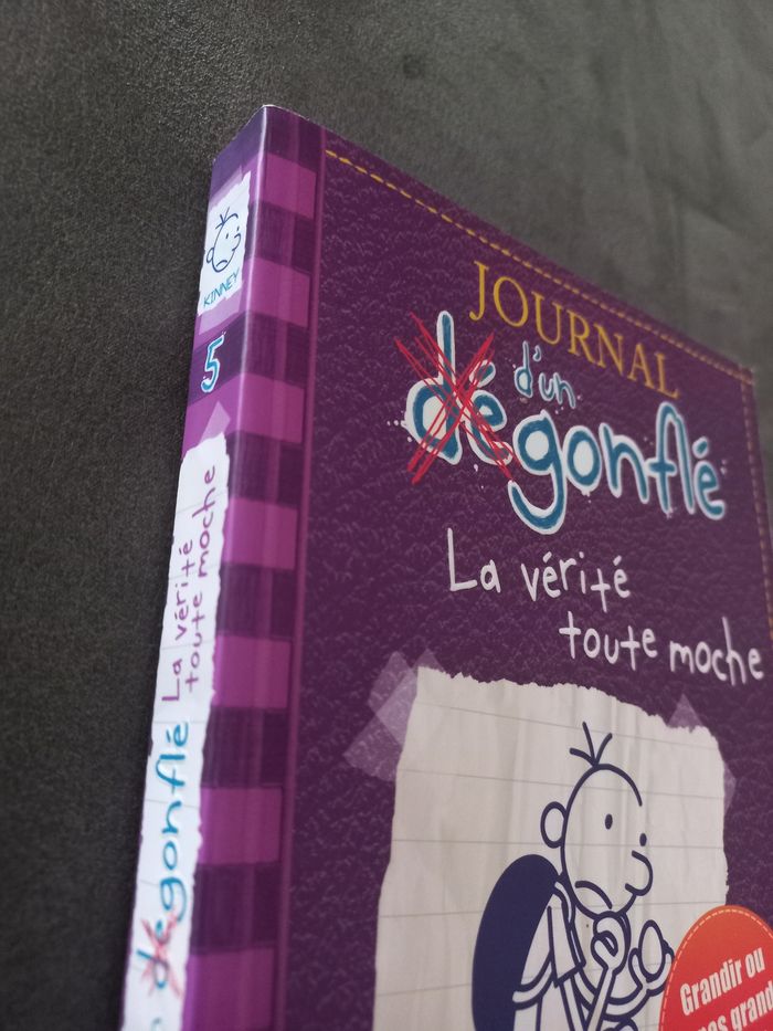Livre roman journal d'un dégonflé tome 5 - photo numéro 3