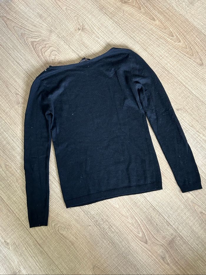 Pull noir à manches longues Morgan taille XS bon état - photo numéro 8
