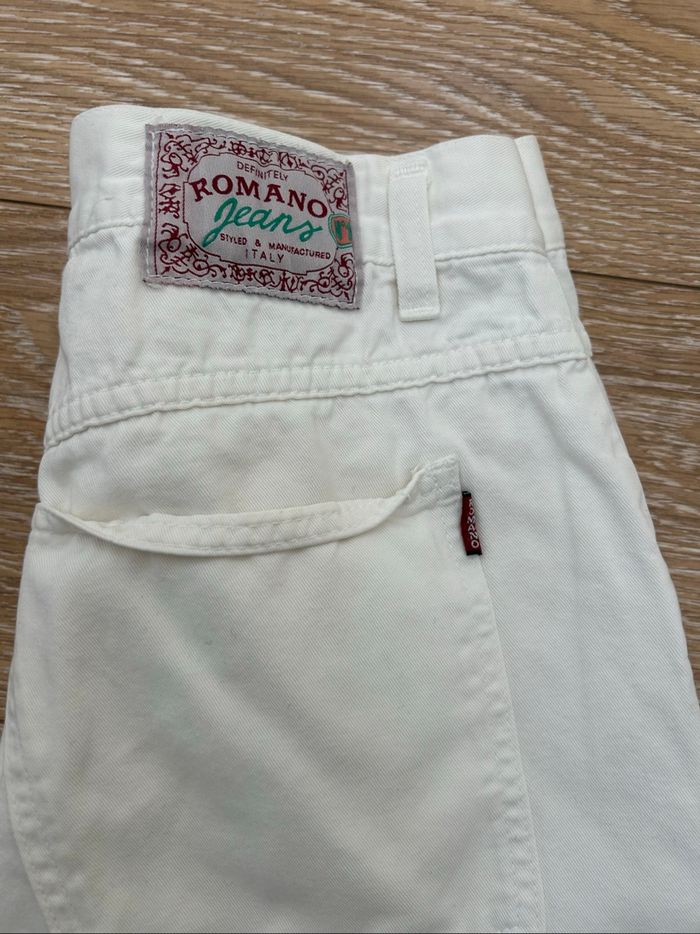 Short blanc vintage taille 42 - femme romano italy - photo numéro 3