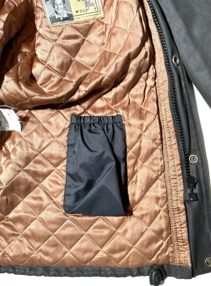 Serge Blanco rugby black jacket rare vintage Mens L made in France 🇫🇷 - photo numéro 7