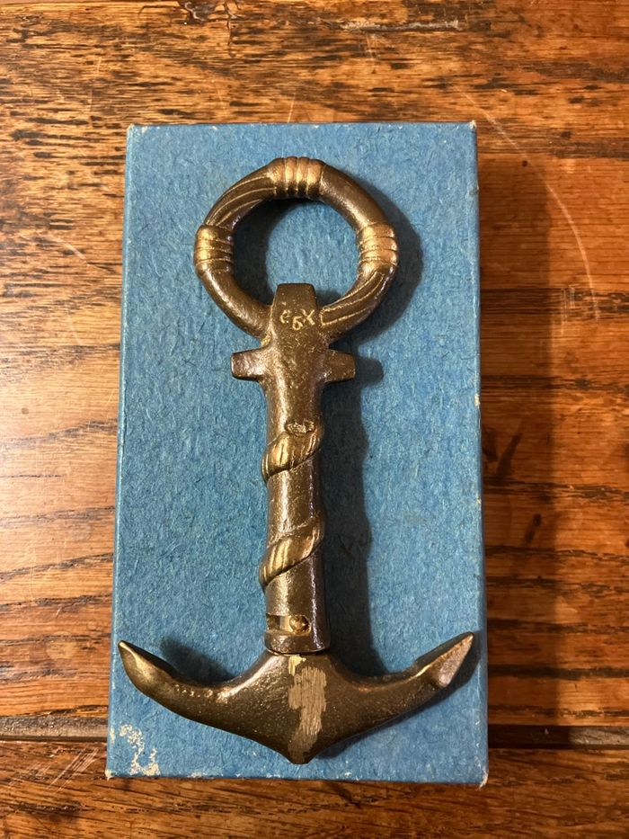 Vintage-Ancien tire-bouchon ancre-Bulgarie - photo numéro 4