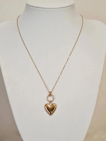 Collier coeur doré