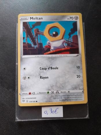 Carte Pokémon Meltan 129/189