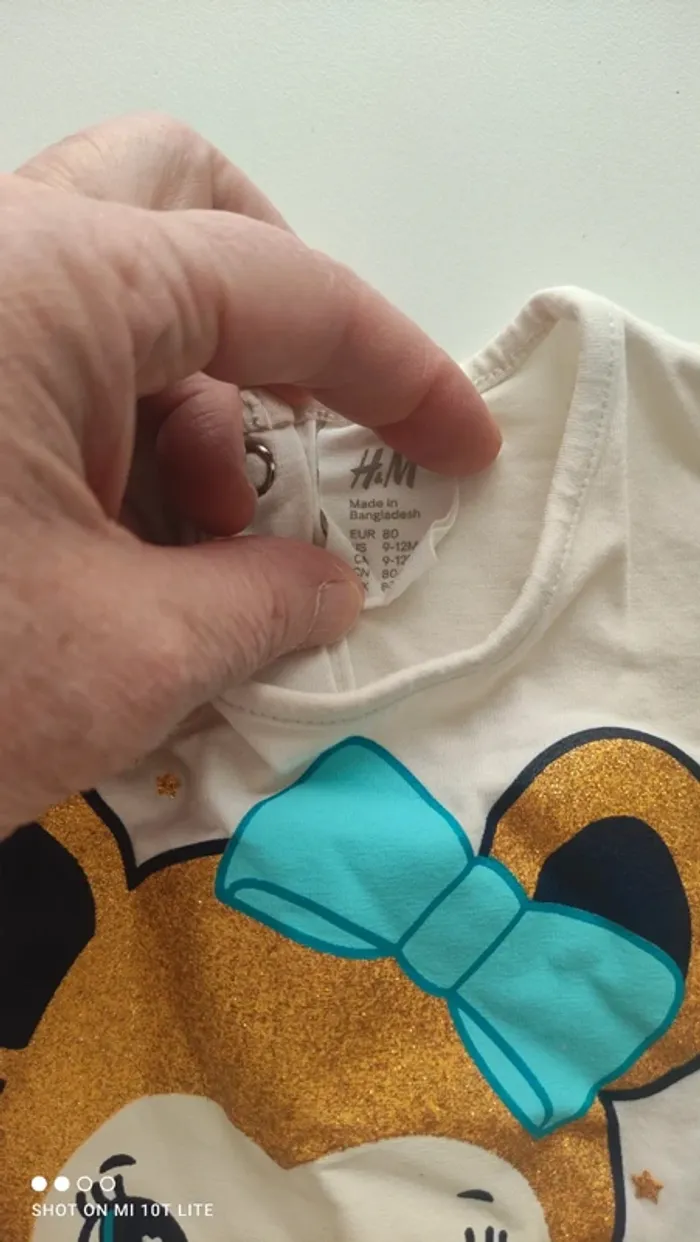 Tee shirt beige motif Milli -Mo H&M - photo numéro 3