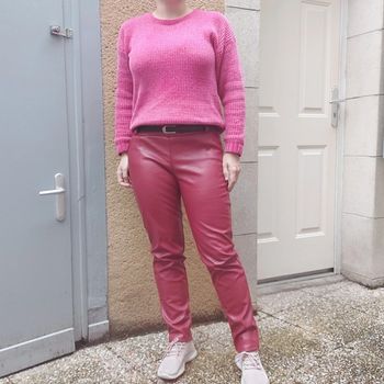 Pantalon simili fourré L petit XL