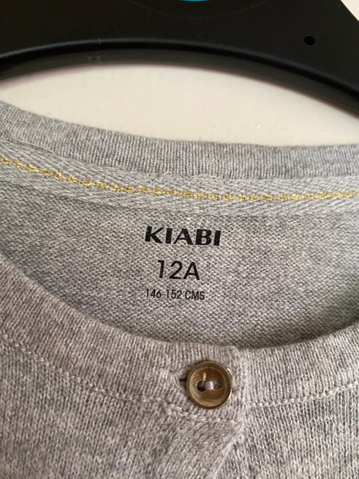 Gilet gris pour fille. Taille 12 ans. KIABI - photo numéro 3