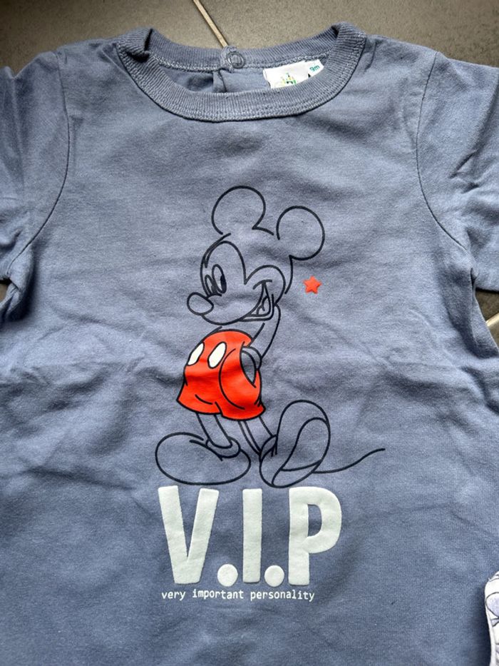 Lot de 2 Pyjamas grenouillères 1 pièce léger manches longues Disney bébé garçon - photo numéro 2