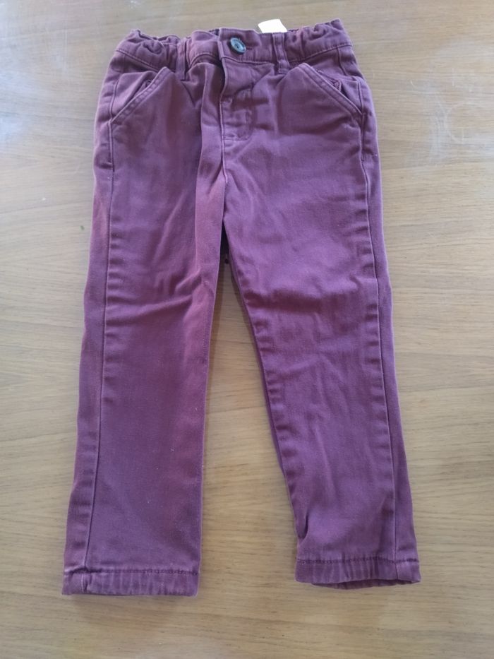 Pantalon bordeaux
