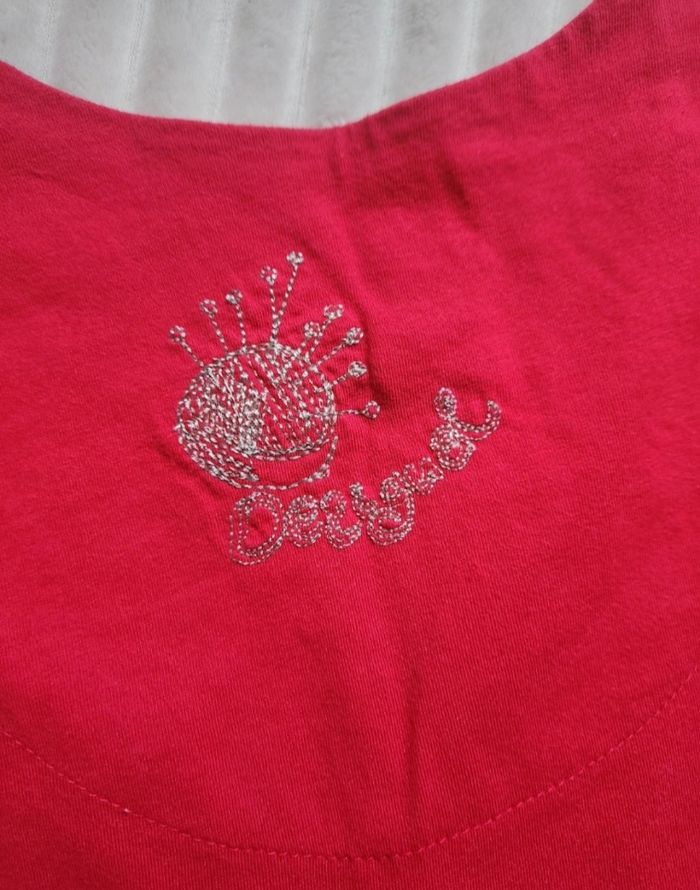 Tunique Desigual rouge & blanche – Taille 36 - photo numéro 7