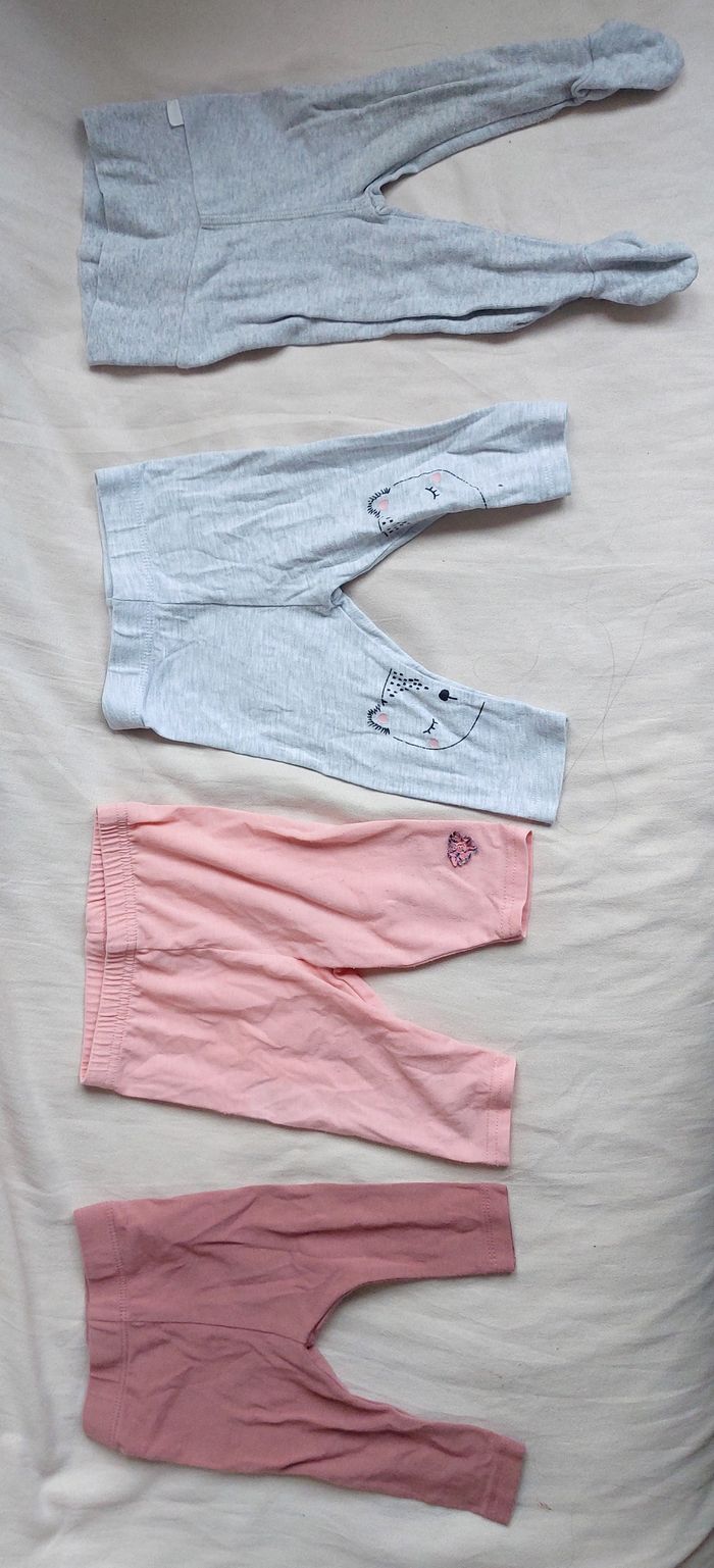 Pantalons leggings fille 3 mois
