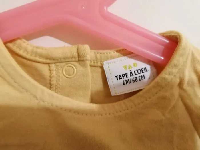 Lot tape à l œil  Tee-shirt manches longues et jean 6 mois - photo numéro 7