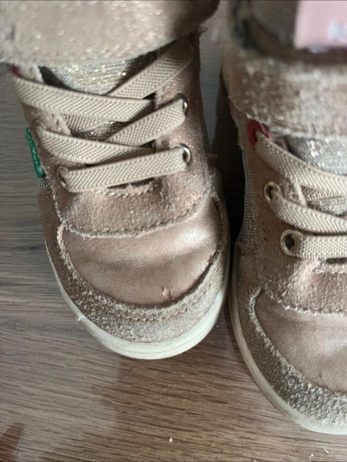 Kickers kickalien rose/dorée - photo numéro 2